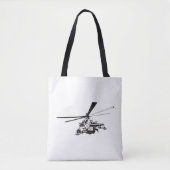 Tote Bag Hélicoptère de dessin animé "Hind" (Devant)