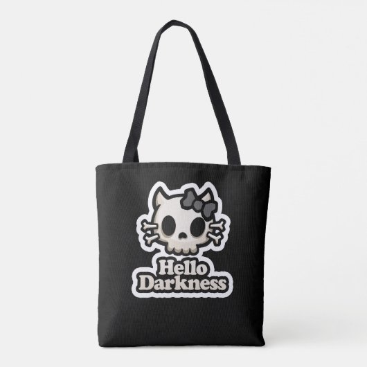 Tote Bag Hello Darkness (Dos)