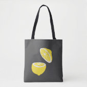 Tote Bag Hello Lemon jaune moderne fruit (Devant)