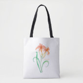 Tote Bag Hemerocallis (Jour Lily) (Devant)