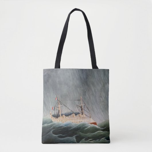 Tote Bag Henri Rousseau - Le navire dans la tempête (Devant)