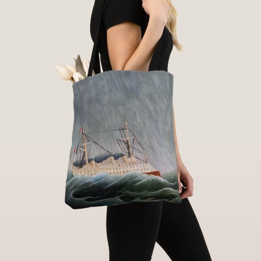 Tote Bag Henri Rousseau - Le navire dans la tempête (De près)