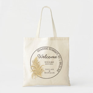 Tote Bag Herbe des pampas de mariage Tan sur l'accueil chic