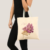Tote Bag Herbes Astragalus Lavender Fleurs Personnalisées (Devant (produit))