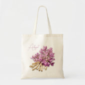 Tote Bag Herbes Astragalus Lavender Fleurs Personnalisées (Devant)
