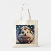 Tote Bag Hérisson adorable avec des étoiles et des cœurs (Dos)