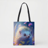 Tote Bag Hérisson Animal Portrait Peinture Faune Extérieur (Devant)