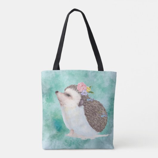 Tote Bag Hérisson aquarelle (Dos)