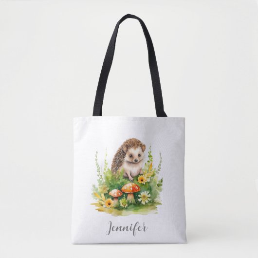 Tote Bag Hérisson personnalisé (Devant)