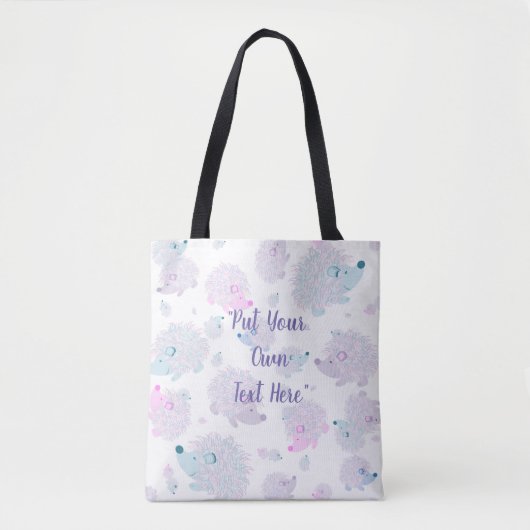 Tote Bag Hérisson personnalisé Fourre-tout (Devant)