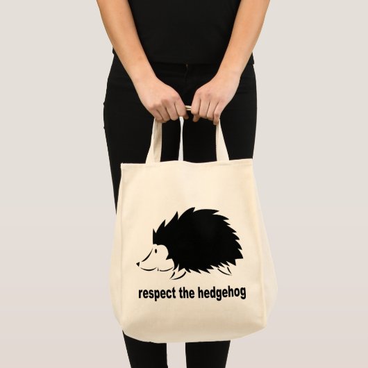 Tote Bag Hérisson - Respectez le Hérisson (Devant (produit))