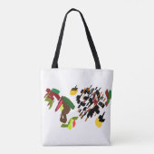 Tote Bag Hérisson roulant automne (Dos)