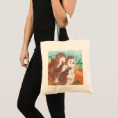 Tote Bag Hérisson s'entretenant Illustration (Devant (produit))