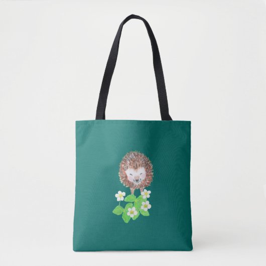 Tote Bag Hérisson souriant (Devant)
