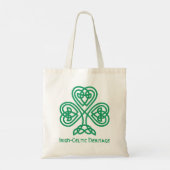 Tote Bag Héritage irlandais-celte fier - le shamrock (Dos)