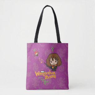 Tote Bag Hermione de dessin et Ron Wingardium Leviosa Spell