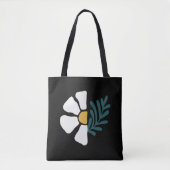 Tote Bag Hermosa flor abstracta (Devant)