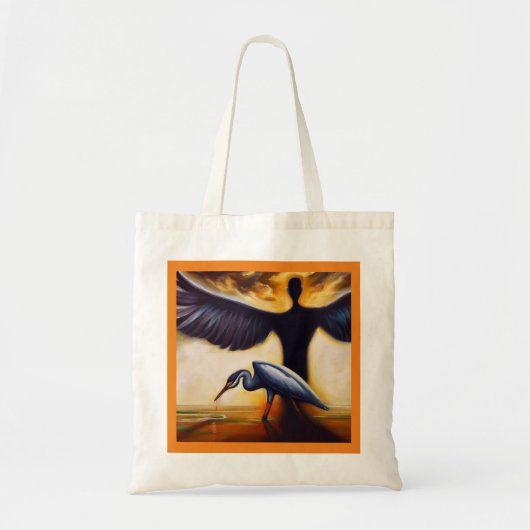 Tote Bag Heron animal Spirit 3 (Devant)
