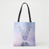 Tote Bag Heron dans le style moderne (Devant)