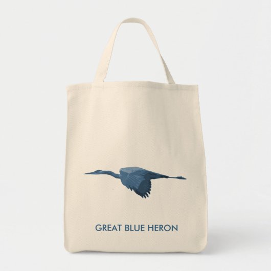 TOTE BAG HÉRON DE GRAND BLEU (Devant)