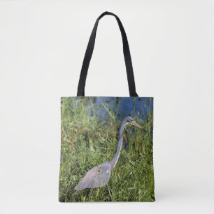 Tote Bag Héron tricolore