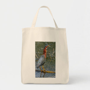 Tote Bag Héron vert