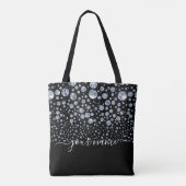 Tote Bag Hérone de Parties scintillant diamant argenté (Dos)
