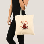 Tote Bag Héros Chat Mage Rouge Mignon (Devant (produit))