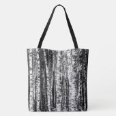 Tote Bag Hêtre, blanc et gris charbon / gris (Dos)