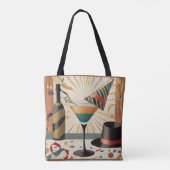 Tote Bag Heure Cocktail Mi-Siècle - Nouvel An (Dos)