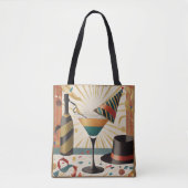 Tote Bag Heure Cocktail Mi-Siècle - Nouvel An (Devant)