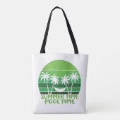 TOTE BAG HEURE D'ÉTÉ PISCINE. (Dos)