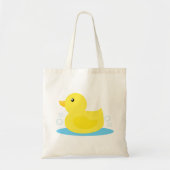 Tote Bag Heure du bain Canard jaune (Devant)