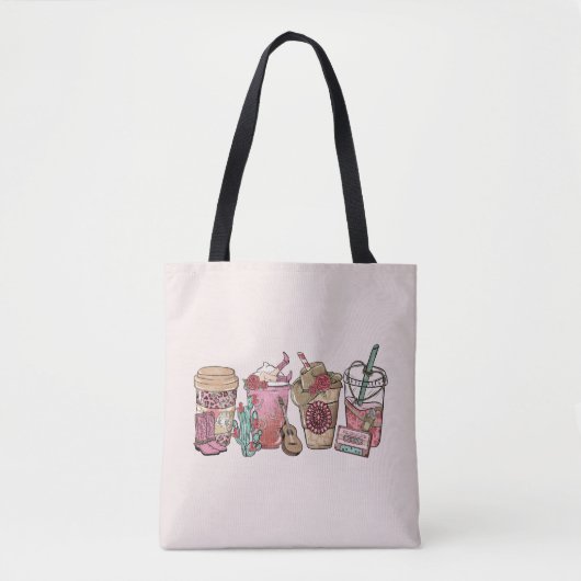 Tote Bag Heure du café Cowboy (Devant)