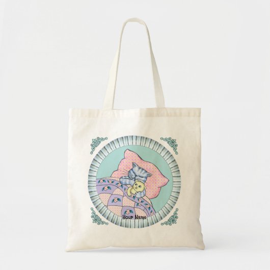 Tote Bag Heure du coucher pour chat (Devant)