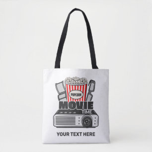 Tote Bag Heure du film texte et couleur personnalisée