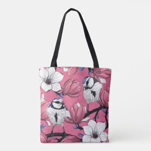 Tote Bag Heure du printemps en rose (Dos)