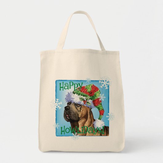 Tote Bag Heureux Howlidays Cane Corso (Devant)