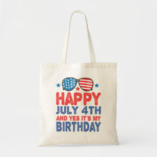 Tote Bag Heureux Juillet 4 Et Oui C'est mon anniversaire Dr