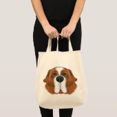 Tote Bag Heureux Saint Bernard (Devant (produit))