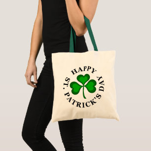 Tote Bag HEUREUX ST. SHAMROCK Vert DE LA JOURNÉE PATRICK