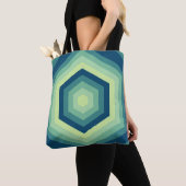 Tote Bag Hexa Wave Dreamscape (De près)
