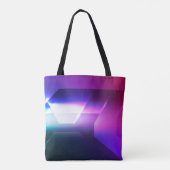 Tote Bag Hexagonal Abstrait forme arrière-plan abstrait, ar (Dos)