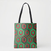 Tote Bag Hexagones de Noël (Devant)