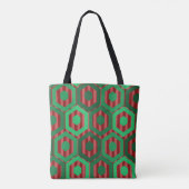 Tote Bag Hexagones de Noël (Dos)
