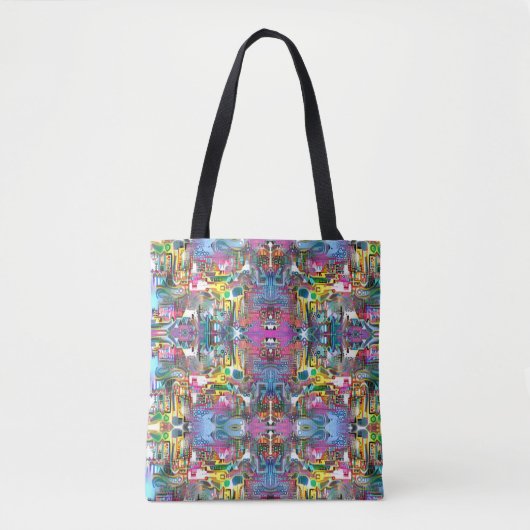 Tote Bag Hexagones de poissons (Devant)