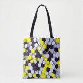 Tote Bag HexaPop Chick Fourre-tout noir, blanc et jaune (Devant)