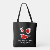 Tote Bag Hey bébé pouvez-vous être ma fille monstre design (Dos)