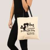 Tote Bag Hey Cancer De L'Endomètre Vous Avez Choisi Le Mauv (Devant (produit))