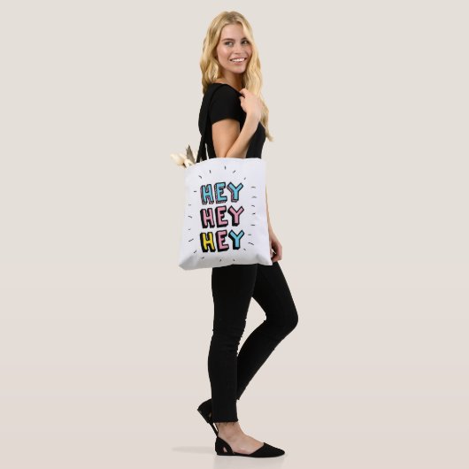 Tote Bag Hey Hey (Sur le modèle)